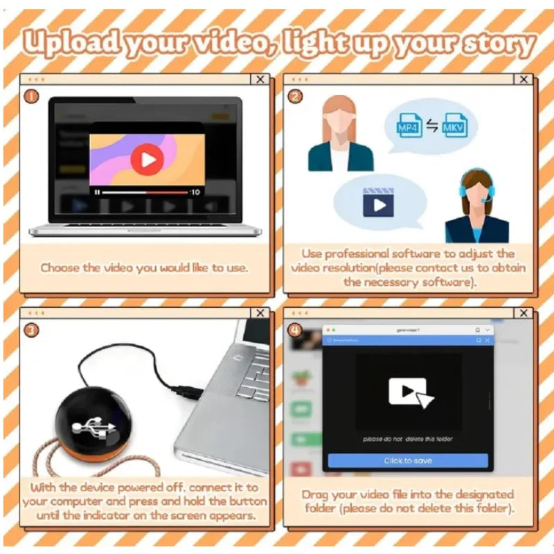 Magical 3D Crystal Display Ball